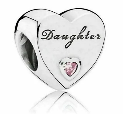 £12.50 • Buy New Sterling Silver ALE S925 Charm  Daughter Love Heart