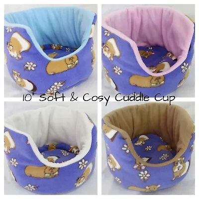 **soft And Cosy**10   **guinea Pig Bed **fleece  Cuddle Cupsnug • £9.99
