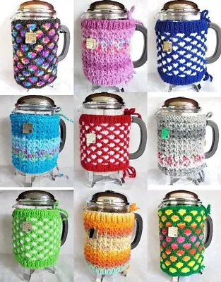  With Enough Coffee I Can Rule The World  Knitted Cafetiere Coffee Cosy / Cover • £6.99