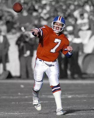 $4.95 • Buy Denver Broncos JOHN ELWAY Glossy 8x10 Photo Football Print Spotlight Poster