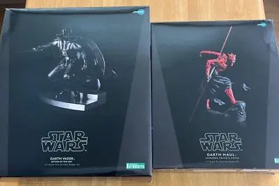 $568.79 • Buy Kotobukiya Artfx 1/7 Darth Maul Vader Star Wars Figure 2 Set