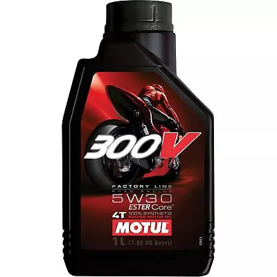 Motul 300V 4T Competition Synthetic Oil 5W30 - 1 Liter 104108 • $53.04