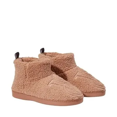 Victoria's Secret Plush Fleece Booties Toffee Buzz Small (5-6) NEW • $50