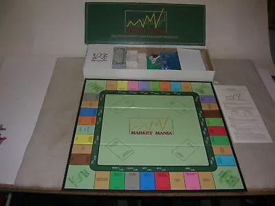 Vintage Rare 1991 Market Mania Stock Market Board Game !!  • $19.99