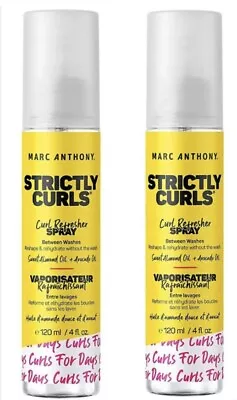 2 PACK - Marc Anthony Strictly Curls Refresher & Detangler Spray (4 Oz Each) • $14.97