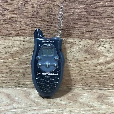 Motorola TalkAbout T5420 Black Backlit LCD 14-Channel 2-Mile FRS Two-Way Radio • $5