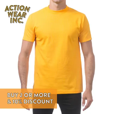 Proclub Pro Club Mens Plain Short Sleeve T Shirt Lightweight Comfort Cotton Tee • $8.49