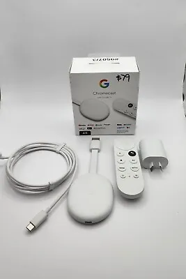 $79 • Buy Chromecast With Google TV (4K)- Snow