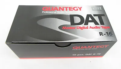 Quantegy R-16 DAT Digital Audio Tape Box Of 10 - New Old Stock Free Shipping • $39