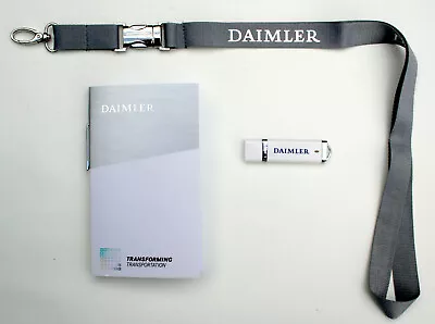 DAIMLER (Mercedes) Lanyard / Trailer + USB Stick + Ballpoint Pen + Notepad • $16.15