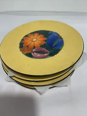 VTG J MRAZEK PEASANT ART INDUSTRY Set Of 6 Desert Plates CZECHOSLOVAKIA 6 Inches • $65