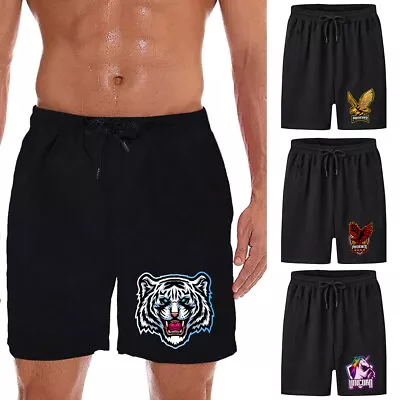 Printed Lightweight Running Shorts With Pockets TCA Mens Gym Training Fitness • £5.49