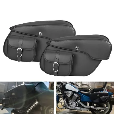 Side Saddlebag Luggage For Yamaha V Star XVS 650 950 1100 1300 Custom Classic • $129.99