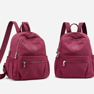 Ladies Small Waterproof Backpack Shoulder Bag Travel Rucksack Women Lightweight • £9.69