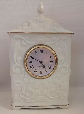 Vintage Lenox Georgian Mantle 9.5  Tall Quartz Clock With Roman Numerals • $25