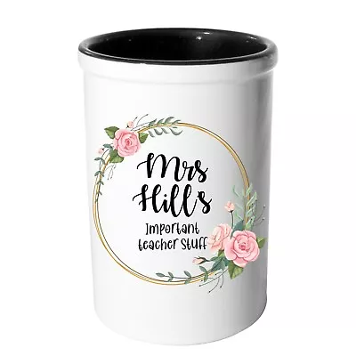 £10.99 • Buy Personalised Teachers Gift Desk Tidy Organize Stationary Pencil Pen Holder Pot
