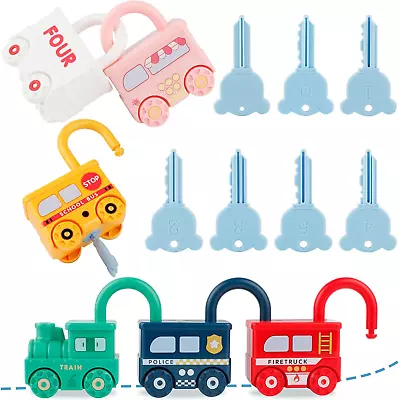 Twoonto Lock And Key Toy Montessori Toys Busy Board Game Fine Motor Skills Car • £14.32