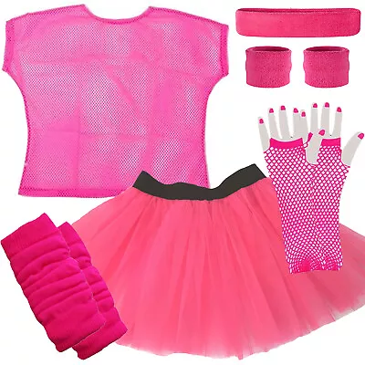 £5.99 • Buy Pink Tutu Skirt Adult 80's Race For Life Fancy Dress Hen Do Party Costume Outfit