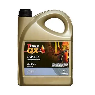 Car Engine Oil Triple QX 0W20 SynPlus 5L 5 Litre Fully Synthetic 521776261 • £33.90