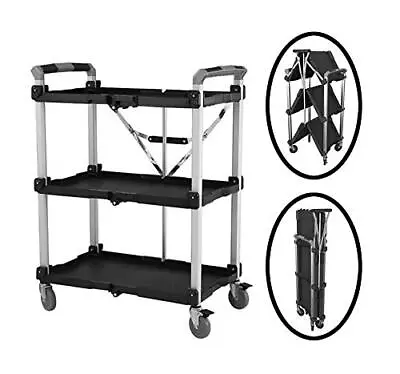 85189 Pack N Roll Collapsible Service Cart Xl 300lb Capacity Black • $568.86