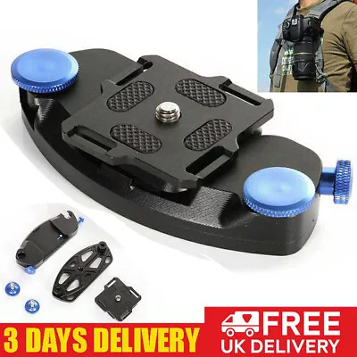 Camera Clip Waist Belt Quick Metal Release Backpack Holster Hanger Quick Strap • £9.89