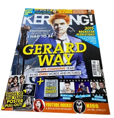 Rare KERRANG Magazine #1549 - Gerard Way / My Chemical Romance - January 2015 • £4.99