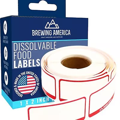 Dissolvable Food Labels For Food Containers - Made In USA - Great For Food Pr... • $17.71