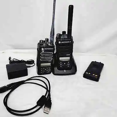 Motorola MOTOTRBO XPR 3500 Commercial   UHF Two Way Radios With Charger  • $389.99