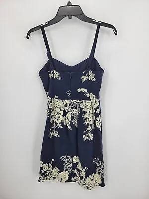 J Crew Dress Womens 0 Blue Ivory Floral Sleeveless Sundress Boho Prairie • $16.72