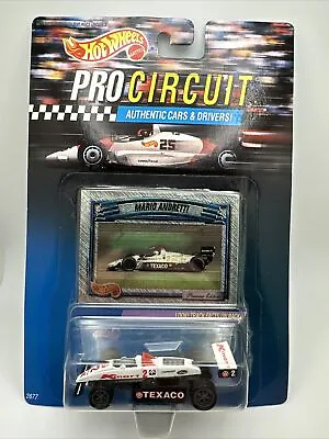 1992 Hot Wheels - 2677 - PROCIRCUIT - MARIO ANDRETTI - TEXACO #2  - MINT ON CARD • $9.99