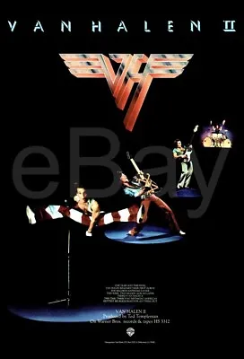 VAN HALEN II 24 X 36 Custom Promo Poster - Classic Rock Metal • $40