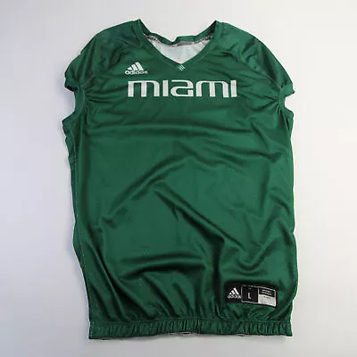 Miami Hurricanes Adidas Practice Jersey - Football Men's Green New • $16.24