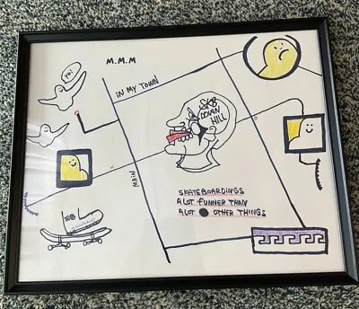 Mark Gonzales  Art One Of A Kind Art  Original Painting 2012 Framed   20in×16in • $980