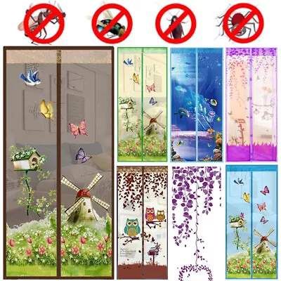 New Magic Door Screen Magnetic Mesh Net Anti Mosquito Insect Fly Bug Curtain UK • £3.99