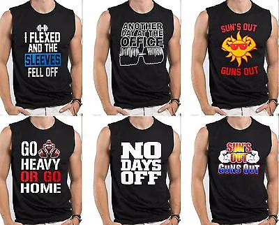 Men's Bodybuilding Gym Workout Sport Fitness Clothing Sleeveless Muscle Top • $9.99