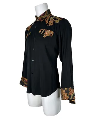 Shrine Goth Paisley Tapestry Cowboy Steampunk Wedding Victorian Retro Shirt  • $109.99