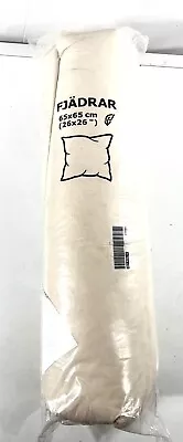 IKEA FJADRAR Inner Cushion Duck Feathers Insert Pillow Euro 26x26   (65 X 65 Cm) • £26.02