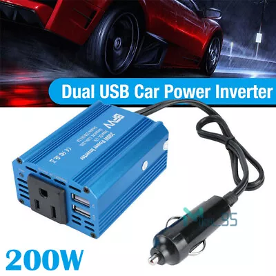 Car Inverter Converter Adapter 12V To 110V Plug Power Outlet Cigarette Lighter • $25.59