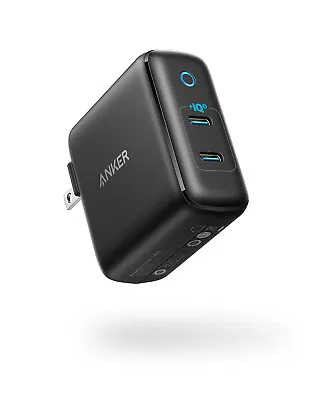 Anker 40W USB-C Wall Charger 2-Port PIQ3.0 Fast Charging Power Delivery Foldable • $18.99