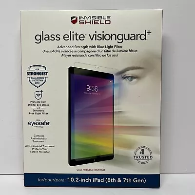 $18.95 • Buy ZAGG InvisibleShield Glass Elite VisionGuard+ Blue Light Filter Protector-10.2”