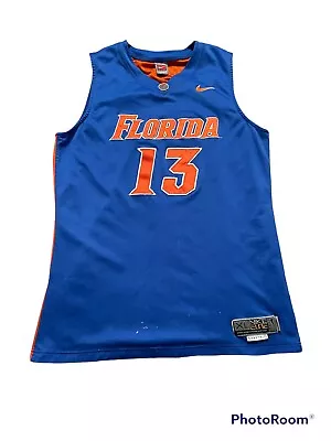 Florida Gators #13 Nike Elite Authentic Jersey Rare Blue NCAA Joakim Noah XL UF • $27.78