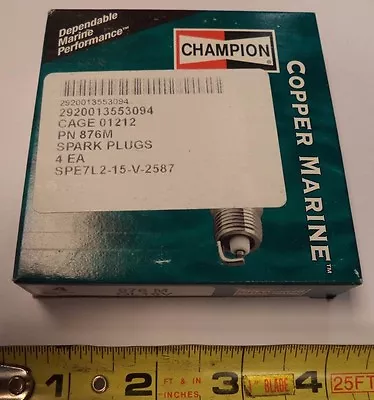 Champion Copper Marine Spark Plugs 876m Ql16v (box With 4 ) • $18