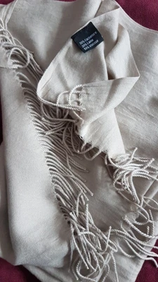 £5 • Buy Cream Pashmina Scarf Wrap Shawl Soft Cashmere Blend