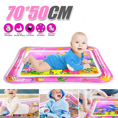Baby Water Play Mat Large Inflatable Infants Toddlers Kid Perfect Water Playmat • £9.89
