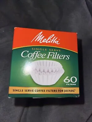 Melitta JavaJig Replacement Coffee Filters 60 Count New Single Serve Filter • $8.25