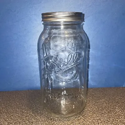 1 Ea- Ball Half Gallon (64oz) Mason Jar Wide Mouth With Lid And Band Brand New • $9.08