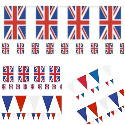 Bunting Garden Party Union Jack Indoor/Outdoor British Flag 4M 5M 7M 10M 3.6M • £4.29