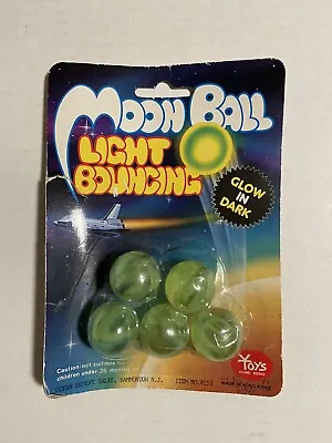 NOS~Vintage Glow In Dark~ Light Bouncing Super Moon Ball Set/5 Package~Hong Kong • $19.49