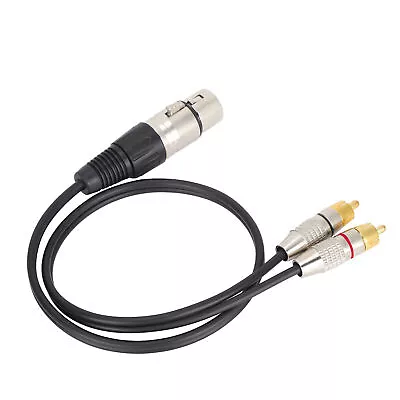  Splitter 1 XLR Female Plug To 2 Male Plugs Cable For Home Theater GDS • £8.38