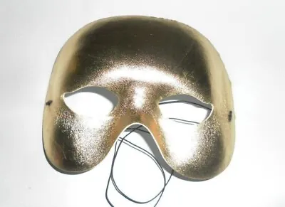 Adults Masquerade Mask Gold Or Silver Venetian Ball Party Panto Carnival Eyewear • £3.25